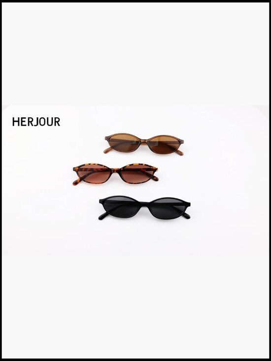 Retro Oval Cat Eye Sunglasses with 99% UV Protection Lightweight Acetate main image 7